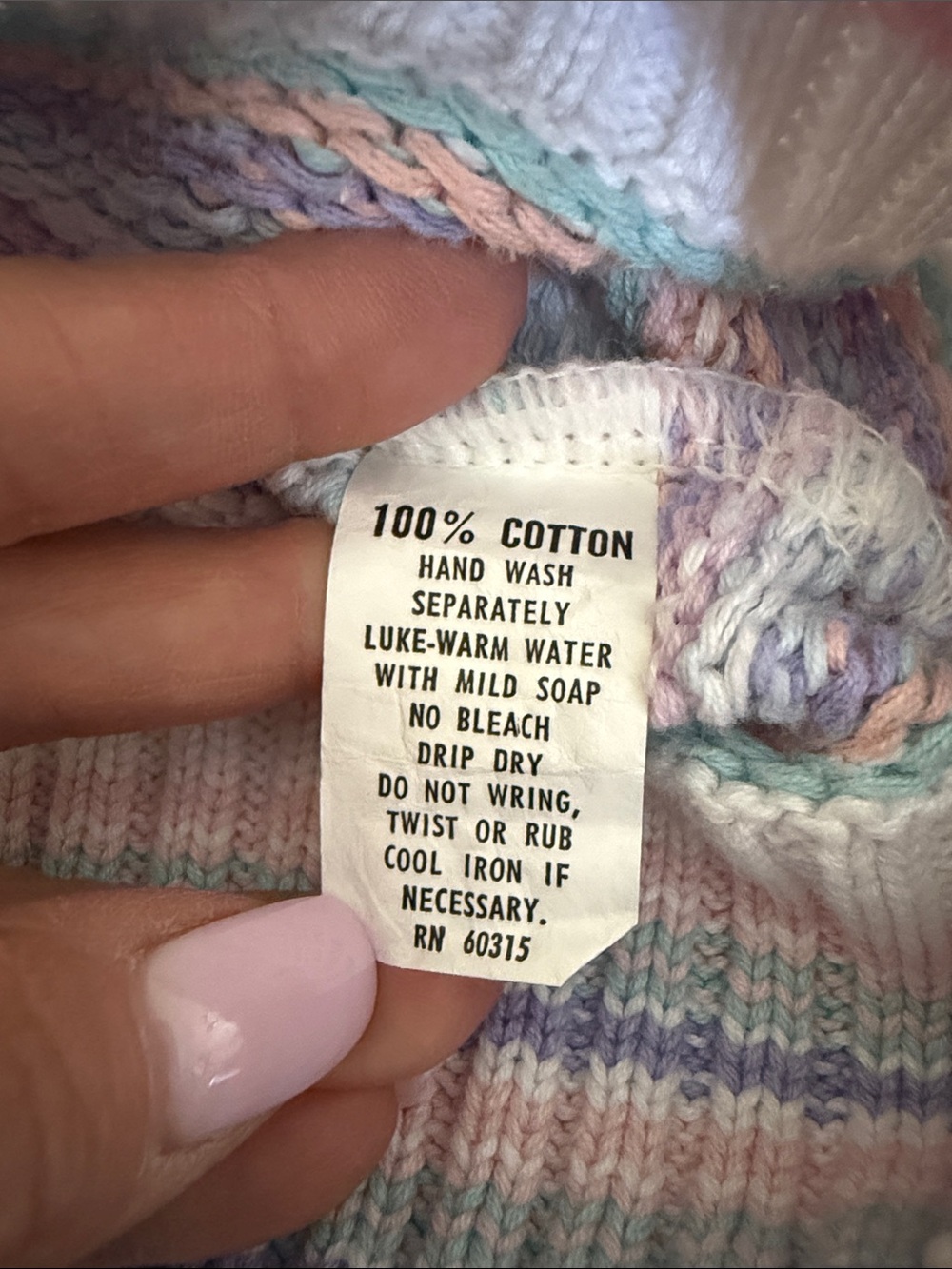 Lord & Taylor Pastel Striped Sleeveless Crewneck Sweater Vest - Picture 3 of 9